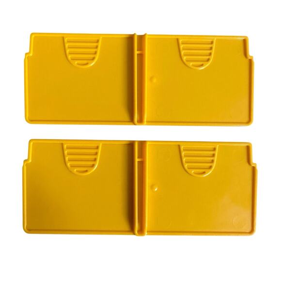 Lego Storage Case Dividers Panels Orange Replacement Lot of 4 - Picture 2 of 4